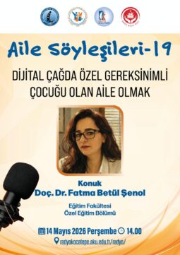 Kadın ve Aile Merkezi’nden Ailelere Dijital Rehberlik Söyleşisi